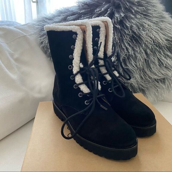 Andre Assous Water resist Suede Prisca Boots Black - Picture 13 of 13